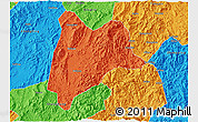 Political 3D Map of Liancheng