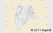Classic Style Map of Liancheng, single color outside