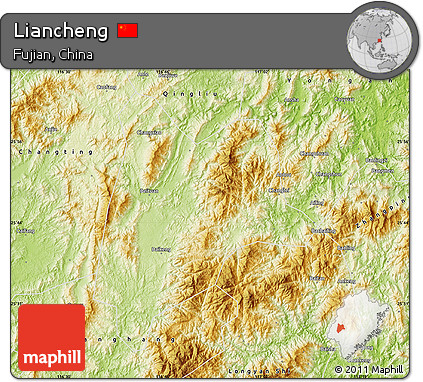 Physical Map of Liancheng
