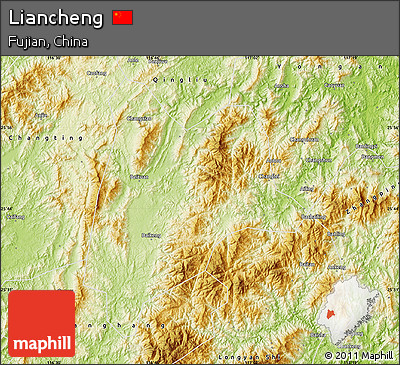 Physical Map of Liancheng