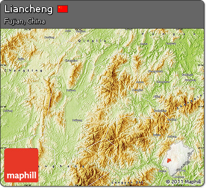 Physical Map of Liancheng