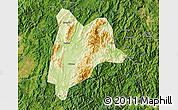 Physical Map of Liancheng, satellite outside