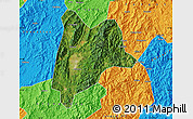 Satellite Map of Liancheng, political outside