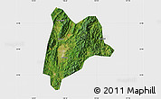 Satellite Map of Liancheng, single color outside