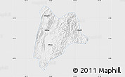 Silver Style Map of Liancheng, single color outside