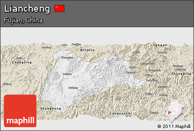 Classic Style Panoramic Map of Liancheng