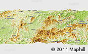 Physical Panoramic Map of Liancheng