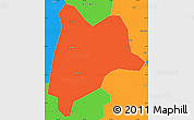 Political Simple Map of Liancheng