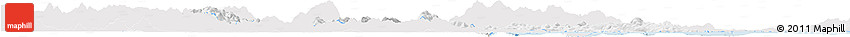 Silver Style Horizon Map of Longhai, single color outside