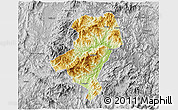 Physical 3D Map of Longyan Shi, desaturated