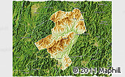 Physical 3D Map of Longyan Shi, satellite outside