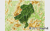 Satellite 3D Map of Longyan Shi, physical outside