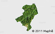 Satellite 3D Map of Longyan Shi, single color outside
