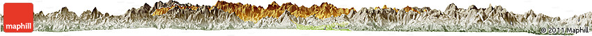 Physical Horizon Map of Longyan Shi, semi-desaturated