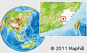 Physical Location Map of Longyan Shi, highlighted parent region