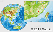 Physical Location Map of Longyan Shi