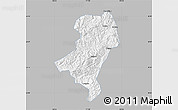 Gray Map of Longyan Shi, single color outside