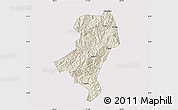 Shaded Relief Map of Longyan Shi, cropped outside