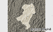 Shaded Relief Map of Longyan Shi, darken