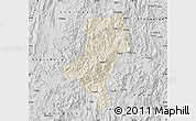 Shaded Relief Map of Longyan Shi, desaturated