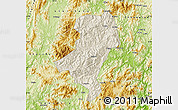 Shaded Relief Map of Longyan Shi, physical outside