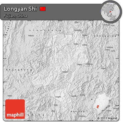Silver Style Map of Longyan Shi