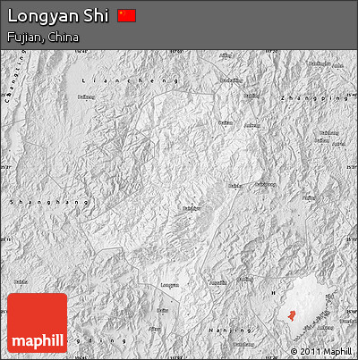 Silver Style Map of Longyan Shi