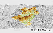 Physical Panoramic Map of Longyan Shi, lighten, desaturated