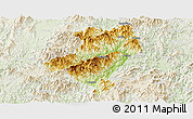 Physical Panoramic Map of Longyan Shi, lighten