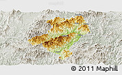 Physical Panoramic Map of Longyan Shi, lighten, semi-desaturated