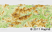 Physical Panoramic Map of Longyan Shi