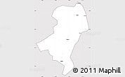Silver Style Simple Map of Longyan Shi, cropped outside