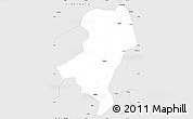 Silver Style Simple Map of Longyan Shi