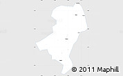 Silver Style Simple Map of Longyan Shi, single color outside