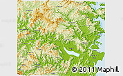 Physical 3D Map of Minhou