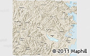 Shaded Relief 3D Map of Minhou