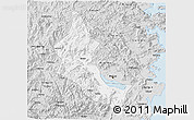 Silver Style 3D Map of Minhou