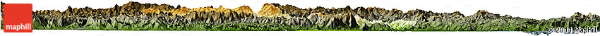 Physical Horizon Map of Minhou, darken