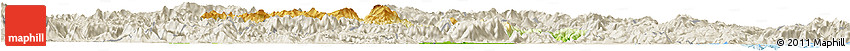 Physical Horizon Map of Minhou, shaded relief outside Physical Horizon Map of Minhou, shaded relief outside