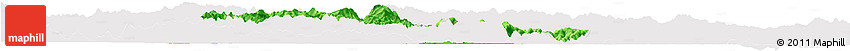 Political Horizon Map of Minhou, cropped outside