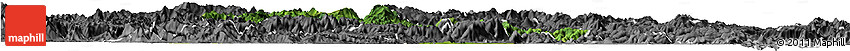 Satellite Horizon Map of Minhou, desaturated