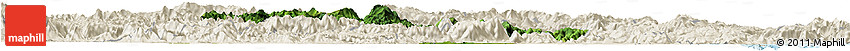 Satellite Horizon Map of Minhou, shaded relief outside Satellite Horizon Map of Minhou, shaded relief outside