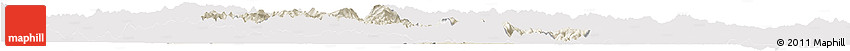 Shaded Relief Horizon Map of Minhou, cropped outside
