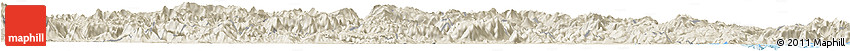 Shaded Relief Horizon Map of Minhou