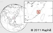 Blank Location Map of Minhou