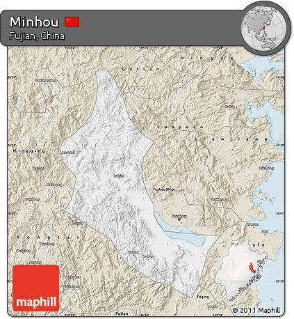 Classic Style Map of Minhou