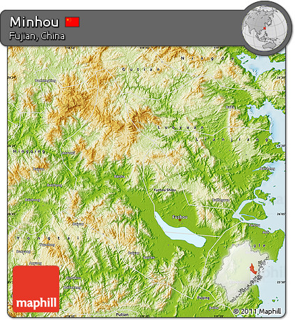 Physical Map of Minhou