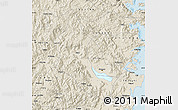 Shaded Relief Map of Minhou