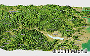 Satellite Panoramic Map of Minhou