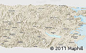 Shaded Relief Panoramic Map of Minhou